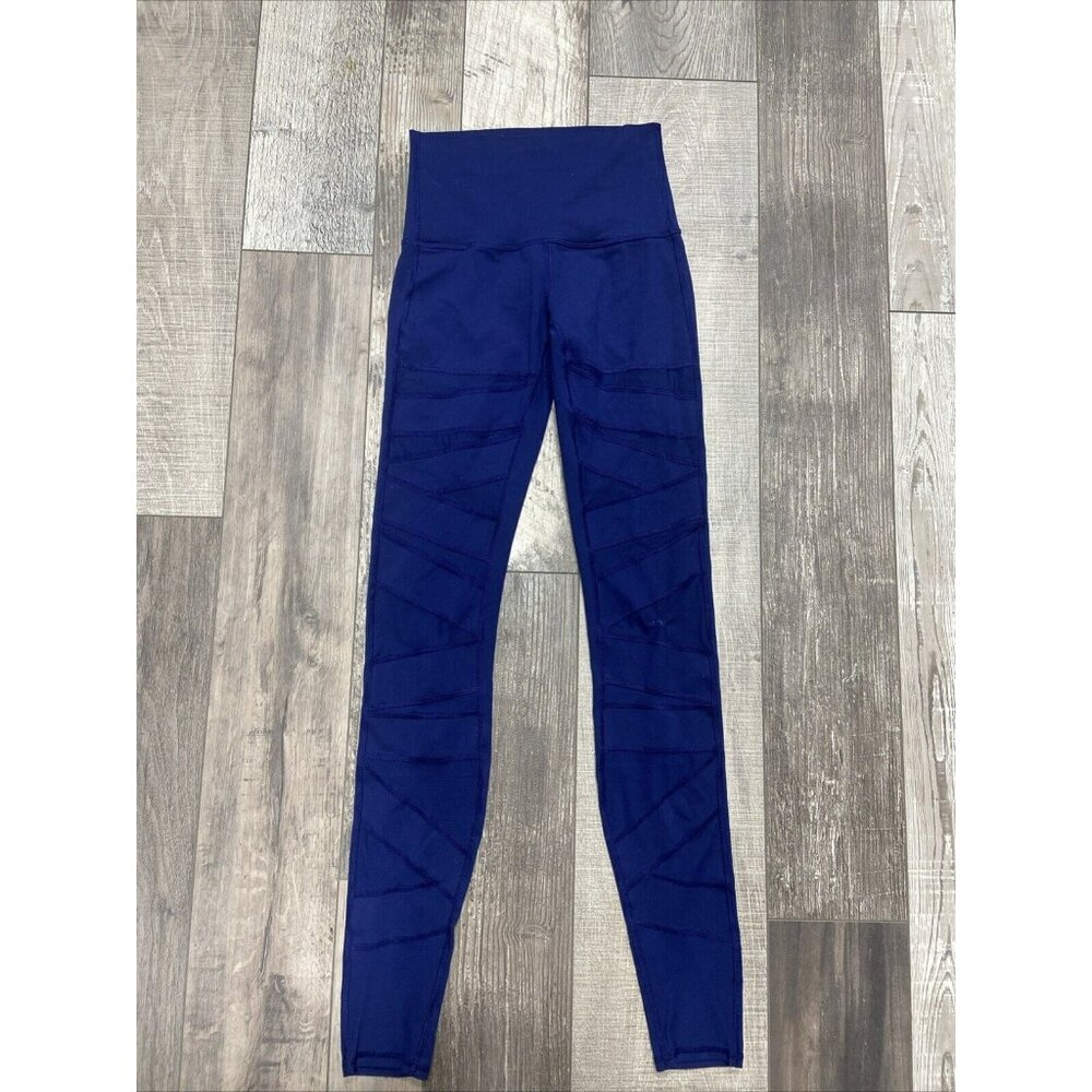 Lululemon Wunder Under Pant Hi-Rise Tech Mesh size 4 Hero Blue NWT Yoga Pants